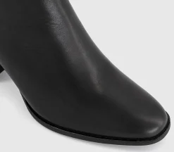 Abbey Buckle Detail Heeled Ankle Boots