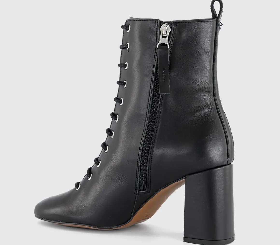 Ada Lace Up Block Heel Boots