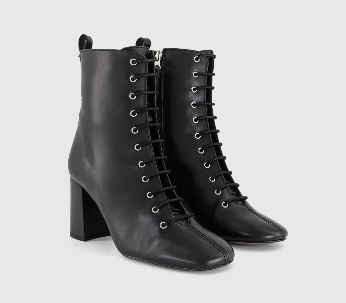 Ada Lace Up Block Heel Boots