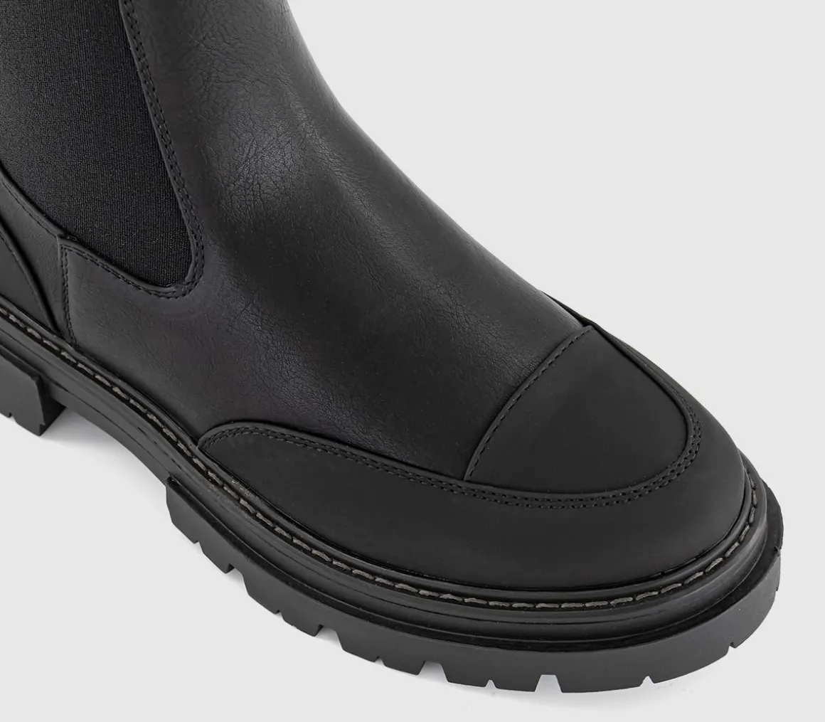 Adda Chunky Toe Cap Ankle Boots