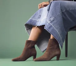 Addison Curve Heel Ankle Boots