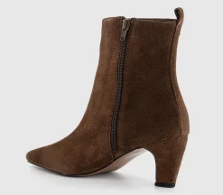 Addison Curve Heel Ankle Boots