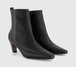 Addison Curve Heel Ankle Boots