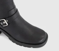 Affinity Cleated Sole Buckle Platform Boots