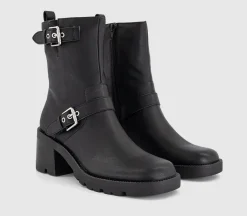 Affinity Cleated Sole Buckle Platform Boots
