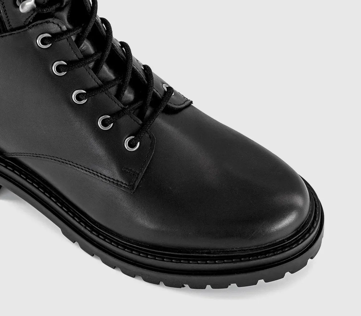 Affirm Elastic Panel Lace Up Boots