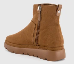 Agent Cleated Platform Ankle Boots