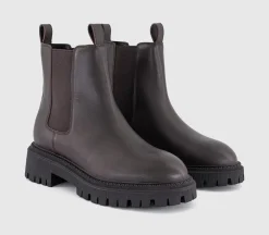 Aggie Cleat Sole Chunky Chelsea Boots