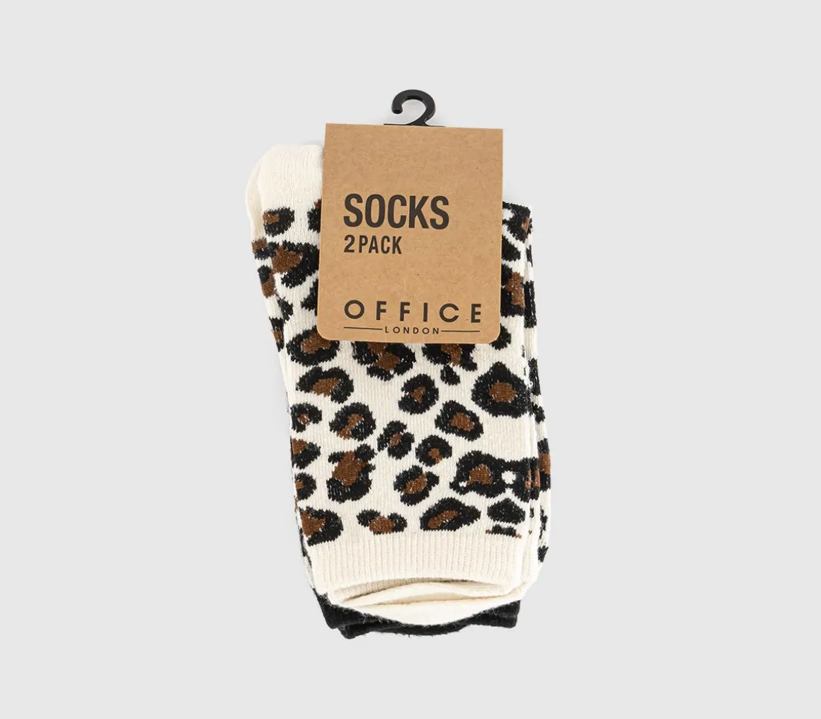 Animal Print Socks 2 Pack