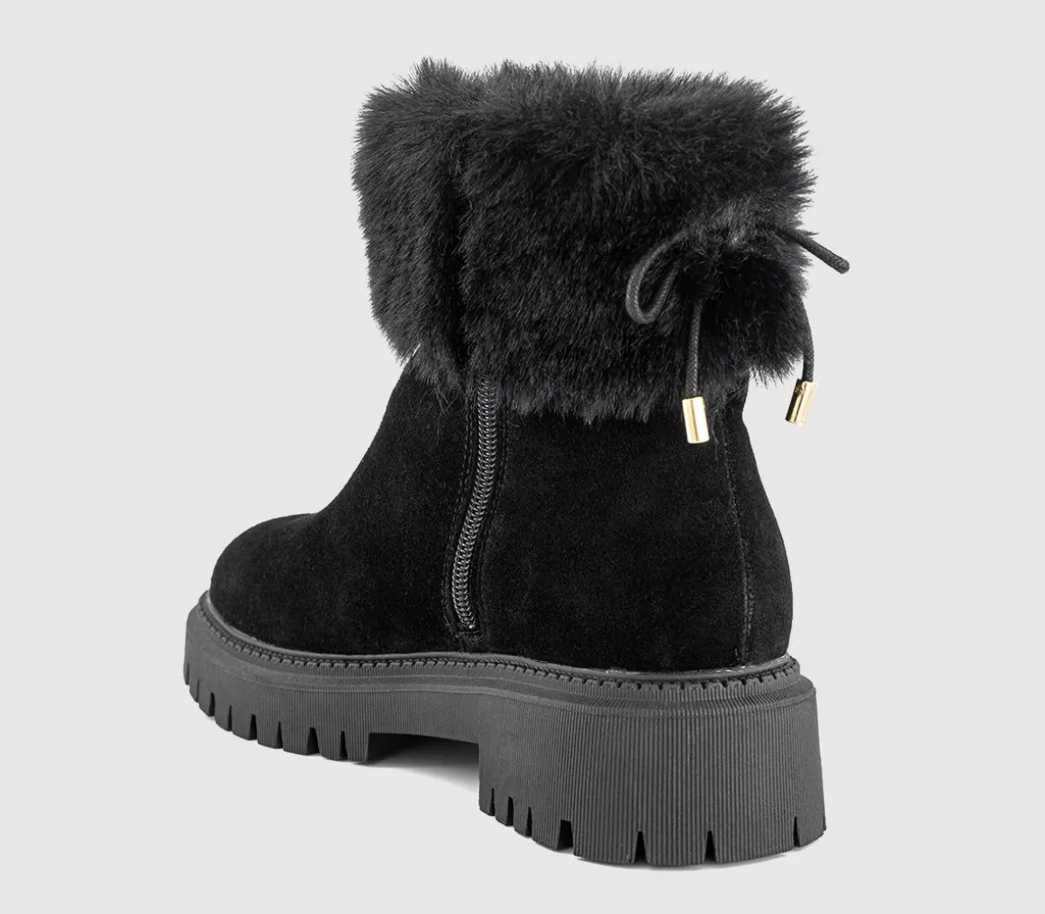 Apres Fur Cuff Ankle Boots