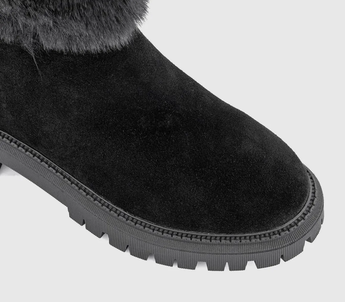 Apres Fur Cuff Ankle Boots