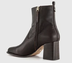 Arcadia Square Toe Block Heel Ankle Boots