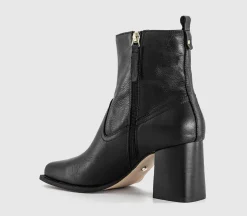 Arcadia Square Toe Block Heel Ankle Boots