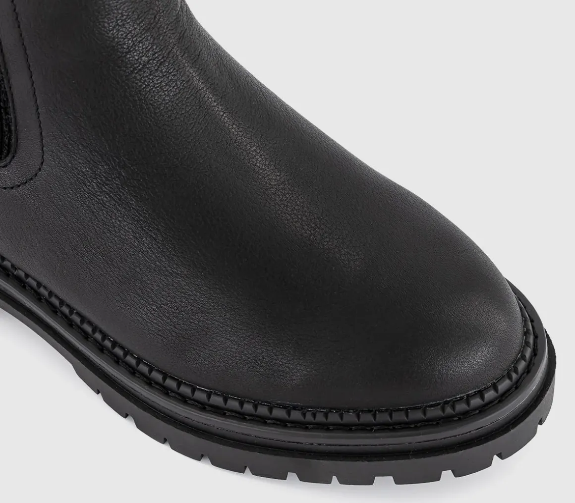 Arielle Ribbed Chelsea Boots