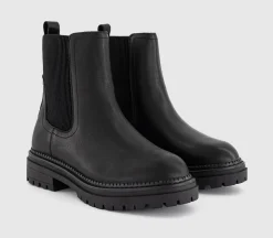 Arielle Ribbed Chelsea Boots