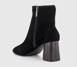Ash Cylinder Stacked Heel Boots