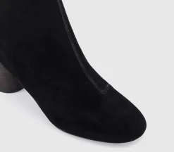 Ash Cylinder Stacked Heel Boots
