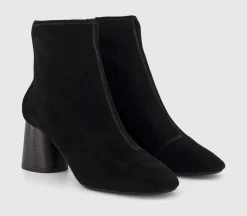 Ash Cylinder Stacked Heel Boots