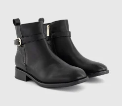 Athens Buckle Strap Ankle Boots