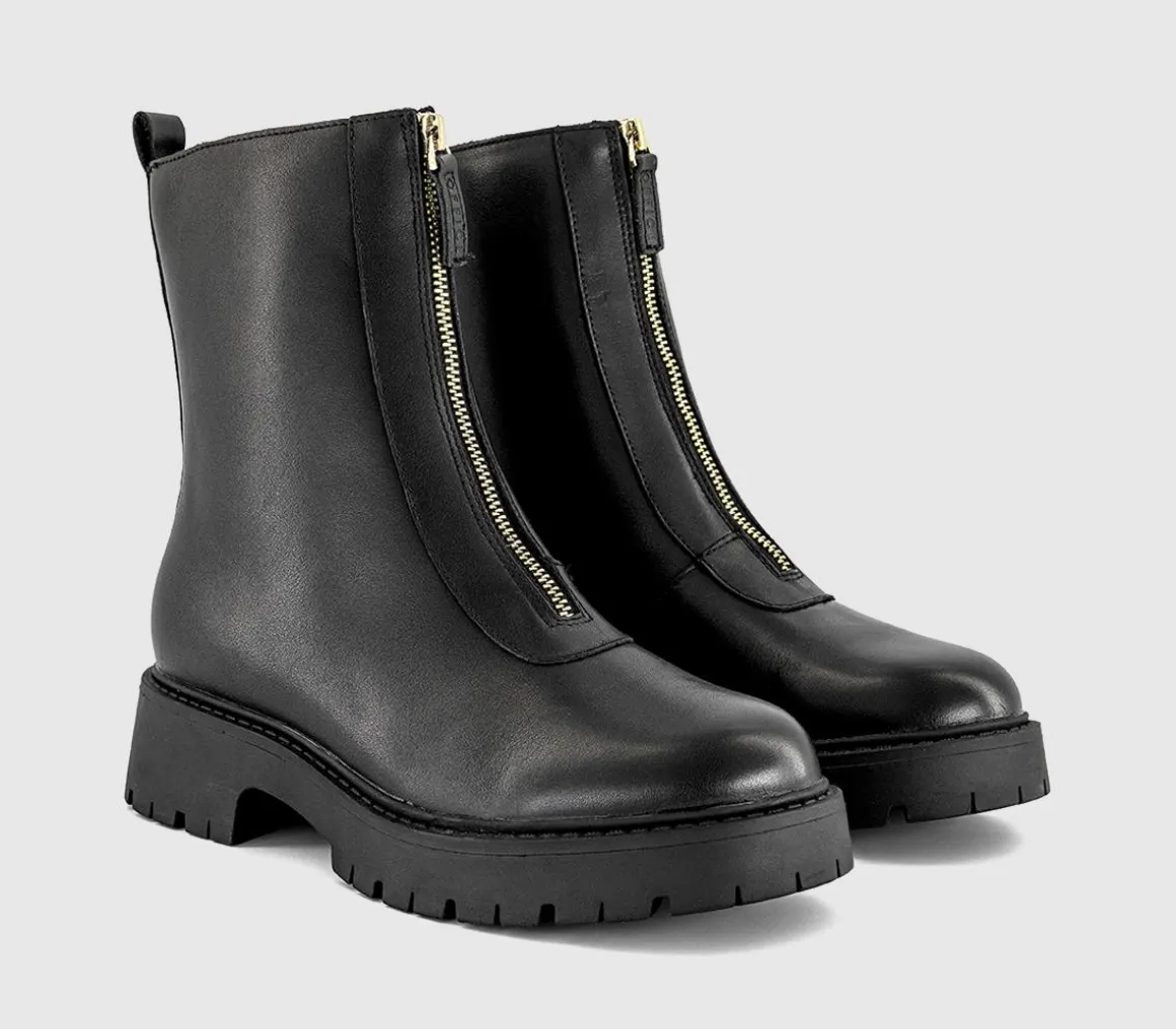 Atticus Front Zip Chunky Boots