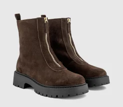 Atticus Front Zip Chunky Boots