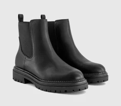 Auburn Chunky Chelsea Ankle Boots