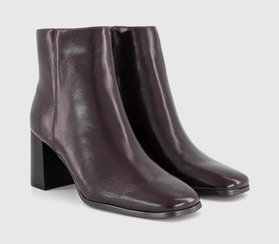 Ava Block Heel Ankle Boots