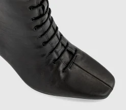 Avery Slim Heel Lace Up Ankle Boots
