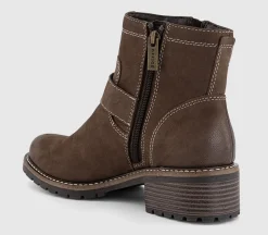 Avril Cleat Sole Buckle Boots