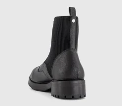 Azure Front Zip Ankle Boots