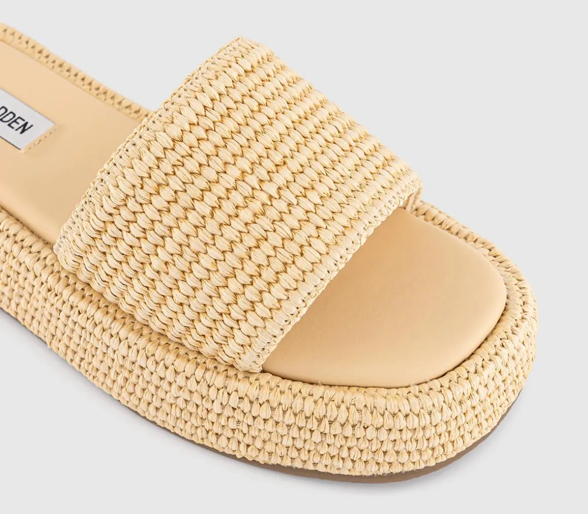 Beachy Raffia Slides