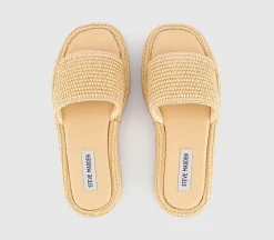 Beachy Raffia Slides