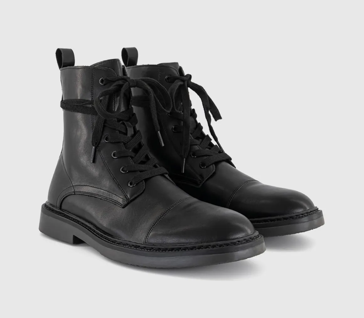 Benedict Toe Cap Lace Boots