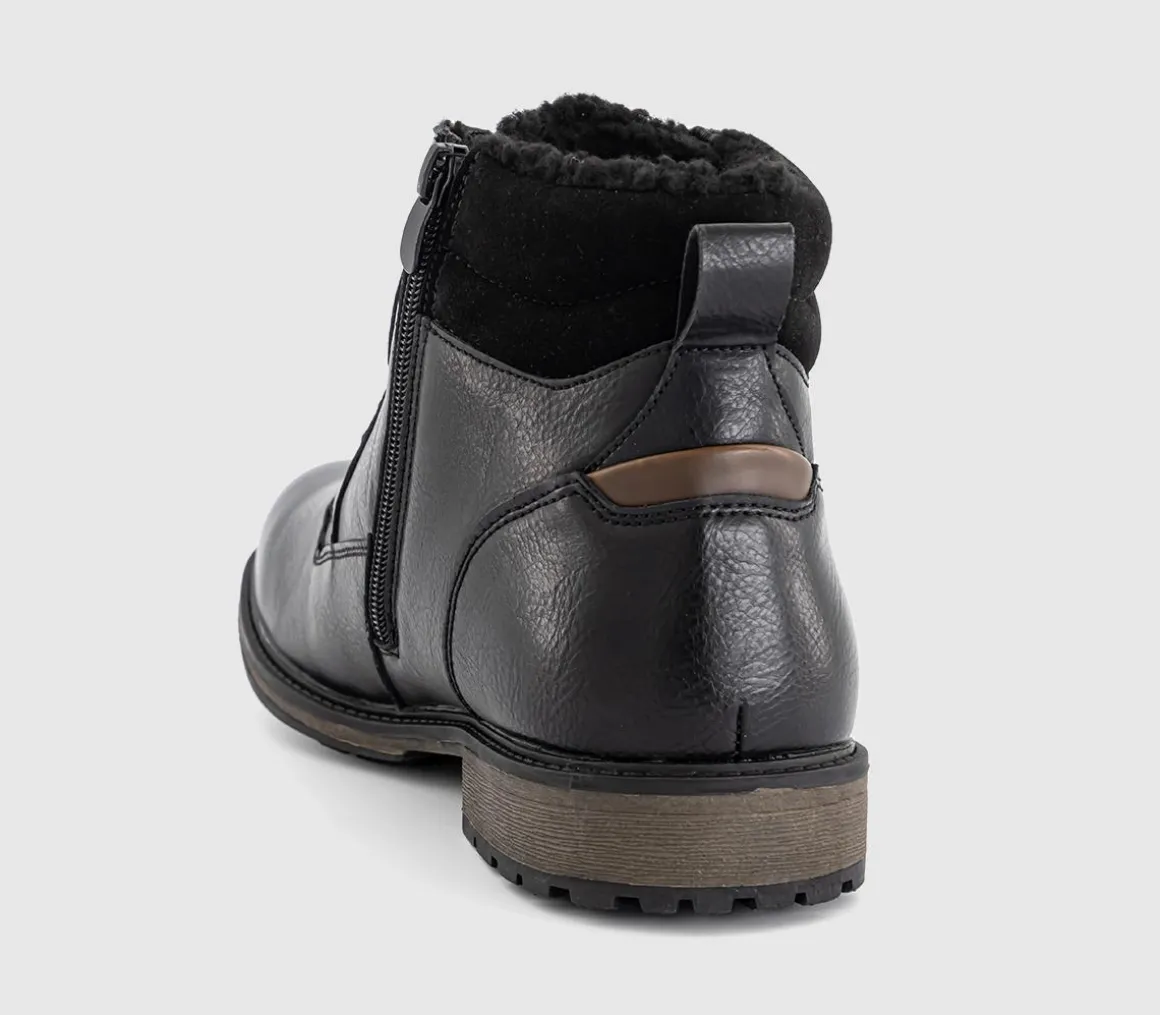 Boundary Borg Lined Double Collar Boots