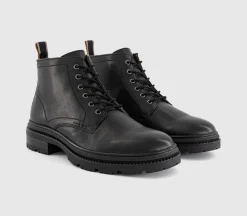 Bowie Chunky Leather Lace Boots