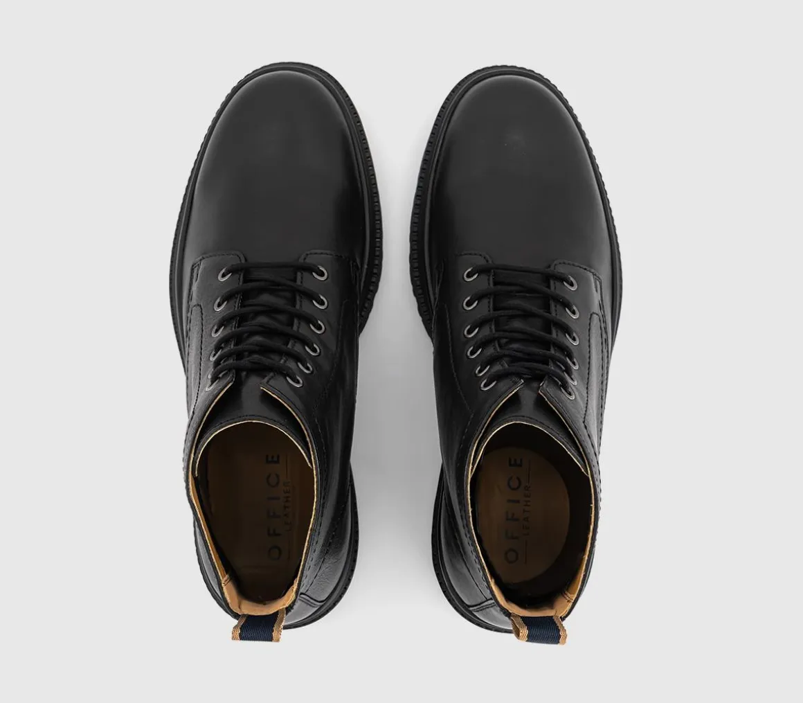 Bowie Chunky Leather Lace Boots