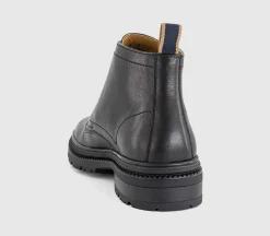 Bowie Chunky Leather Lace Boots