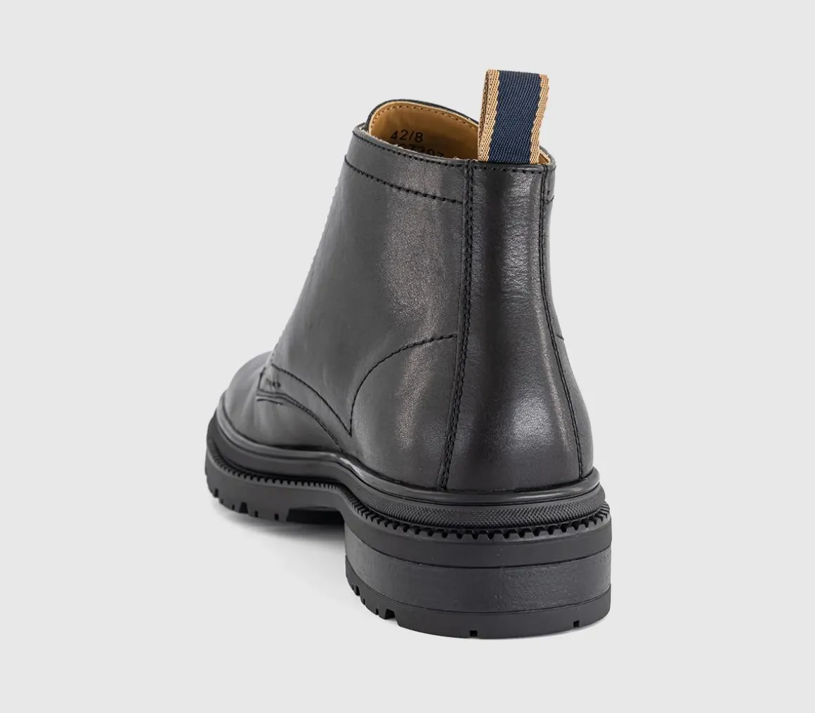 Bowie Chunky Leather Lace Boots