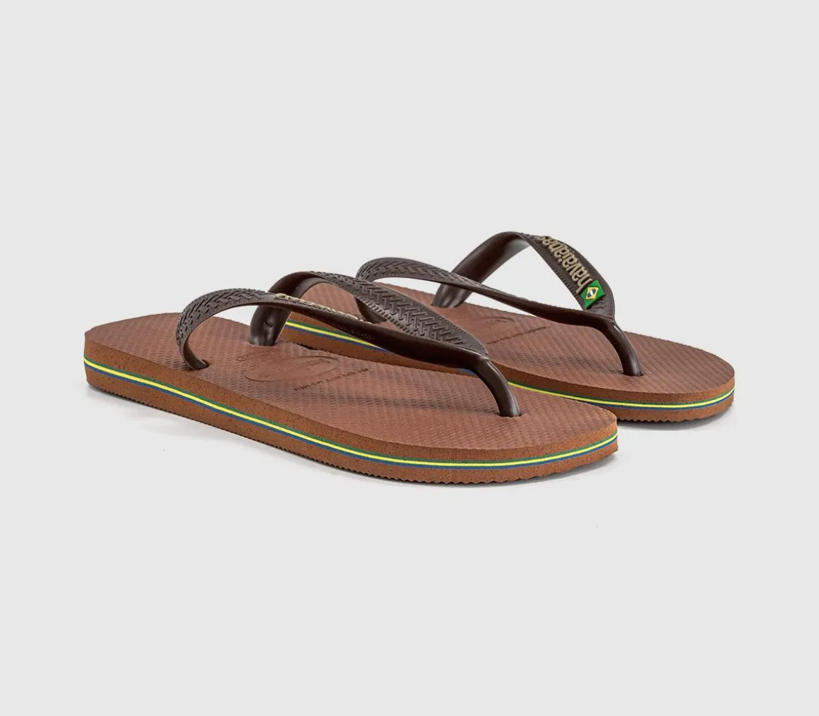 Brasil Logo Flip Flops