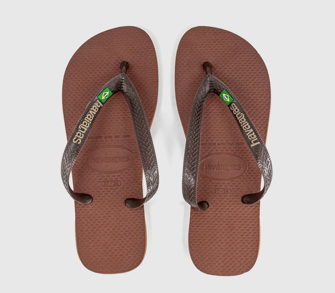 Brasil Logo Flip Flops