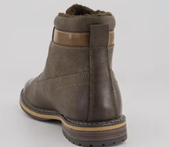 Brodie Borg Lined Lace Up Boots