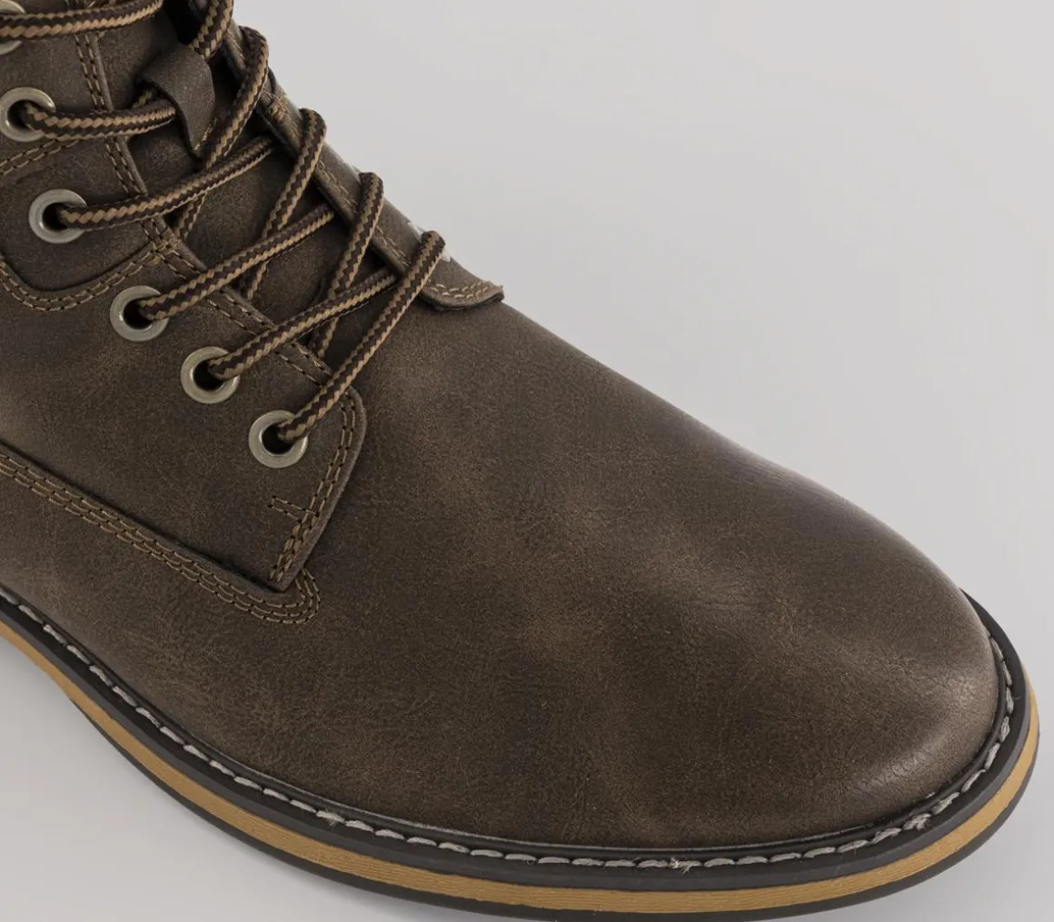 Brodie Borg Lined Lace Up Boots