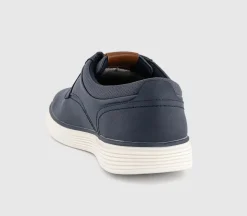 Cassius Perf Collar Detail Lace Up Trainers