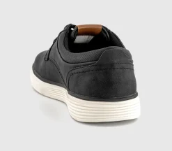 Cassius Perf Collar Detail Lace Up Trainers