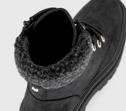 Earth Addict: Adar Borg Cuff Lace Up Ankle Boots