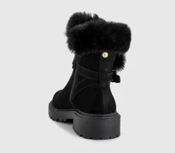 Earth Addict: Akka Fur Cuff Ankle Boots