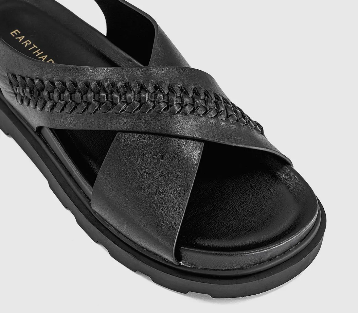 Earth Addict Fleur Cross Over Chunky Sandals