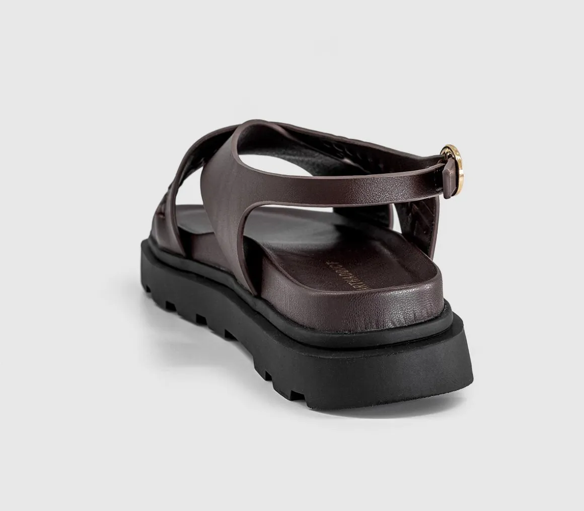 Earth Addict Fleur Cross Over Chunky Sandals