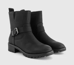 Earth Addict Iris Buckle Detail Ankle Boots