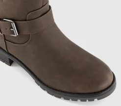 Earth Addict Iris Buckle Detail Ankle Boots